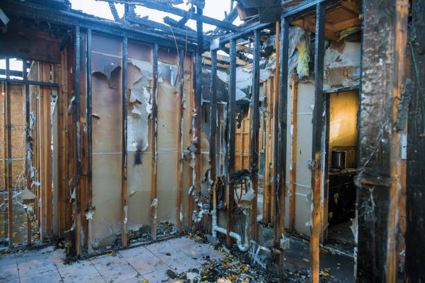 Professional Emergency Fire Cleanup technician working in Canon, GA